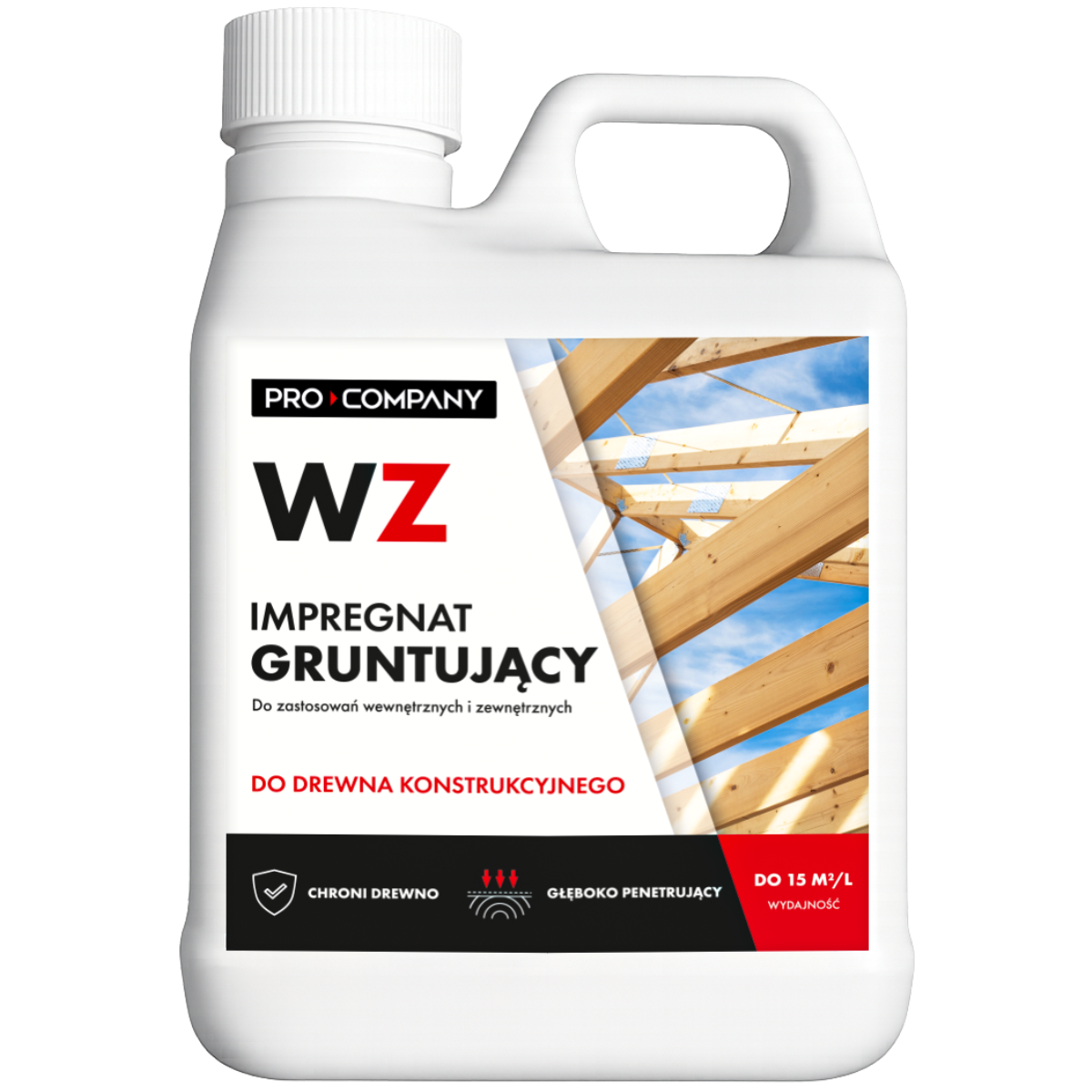 Impregnat gruntujący WZ do drewna konstrukcyjnego
