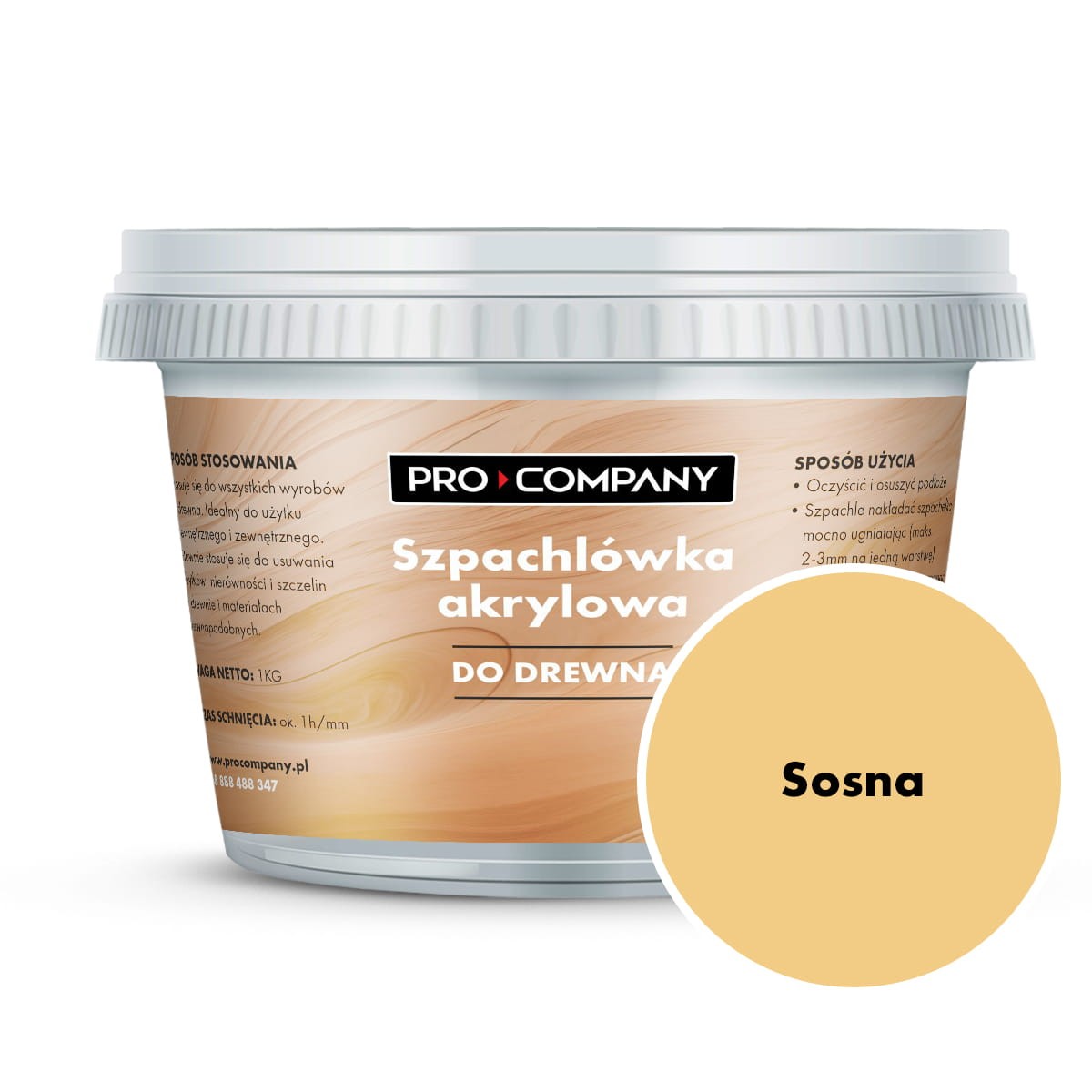 Pro Company Szpachla do drewna sosna