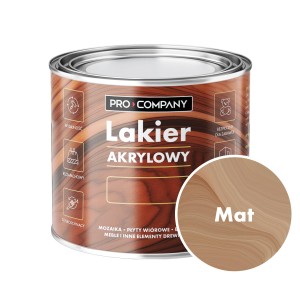 Lakier akrylowy do drewna bezbarwny mat