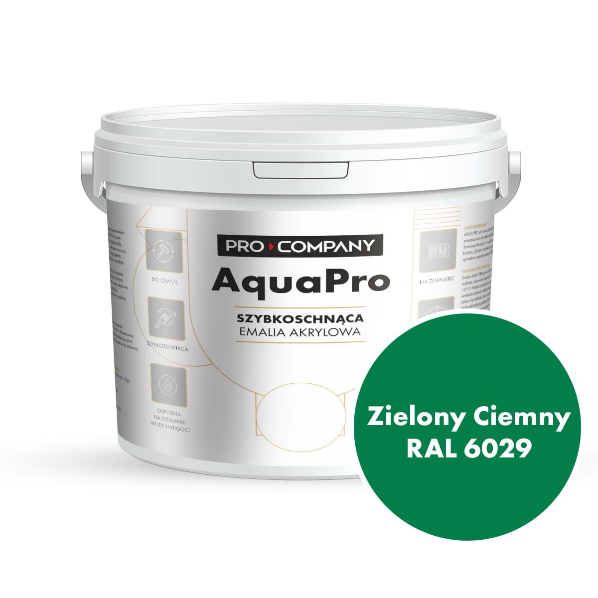 AQUA PRO Emalia Akrylowa Zielony